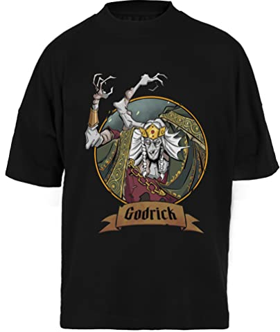Elden Ring Charaktere Porträt T-Shirt Unisex Schwarz Baggy Tee Für Männer Frauen