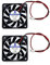 JZK 60 x 60 x 10 mm 2pin DC 12V Mini Silent Cooling Fan With Wires - 6010 Small Quiet 6cm Miniature Brushless DC Fan for 3D Printers and Heatsinks