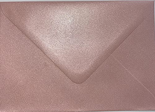 C5 (162x229mm) Coloured Envelopes Perfect for A5 Christmas Cards, Greeting Cards, Wedding Invitations, Crafts and Many More - Pack of 100 envelopes (Pearl Pink)