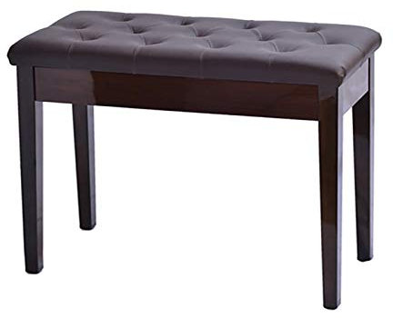 IBOWZ Klavierhocker Klavierbank, doppelter Klavierhocker mit geraden Beinen, mit Staufach, Klappsitz, Tragfähigkeit bis zu 200 kg