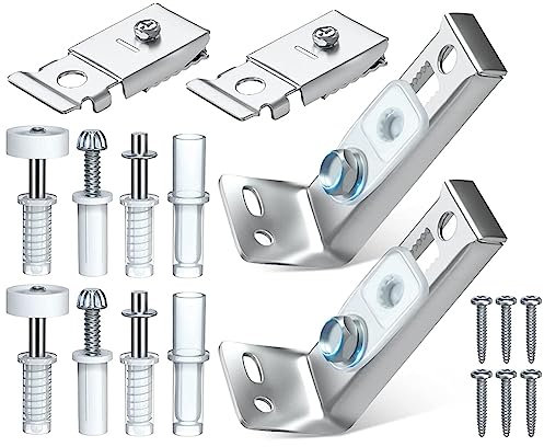 y- Lot de 2 Kits de Quincaillerie pour Porte Pliante Ensemble de Quincaillerie pour Porte Pliante en Métal pour Porte Pliante Porte Coulissante Porte de Placard