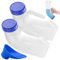 2 Piezas Botellas de orina para Hombres y Mujeres, 1000ML Botella para Orinar, Orinarios de plástico, Orinarios Unisex, Urinarios de Inodoro Portátiles, con Tapa y Embudo, para Viajes, Coche, Camping