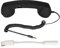 Vintage Retro-Telefonhörer, Strahlungssicherer Handy-Empfänger, MIC-Mikrofon für Mobiltelefon, Smartphone, 3,5-mm-Buchse mit USB C (Black)