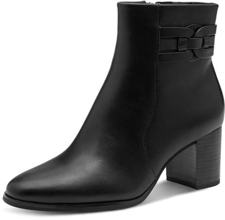 MARCO TOZZI Stivaletti da Donna con Zip e Slip 2-25326-43, Pettine Nero, 41 EU