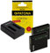 3in1-SET 2 Akkus + Ladegerät für die Kodak PIXPRO WPZ2 wasserdichte Action Kamera | ersetzt den Kodak Akku LB-015 (750mAh)