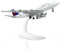 QIYUMOKE 1/300 Metallflugzeugmodell für Delta 747 für Boeing 747 Modellflugzeug mit Ständer (7.5 Zoll lang) Ausstellungsdekoration für Luftfahrtbegeisterte.