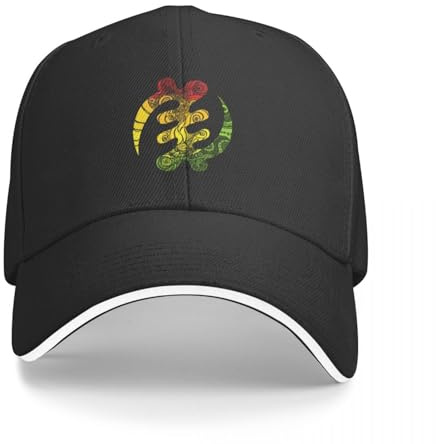 EIILHUED Gye Nyame Symbol nur Baseballmütze Anime Hut Baseballkappe Trucker Kappe Taktisch Weiblich Herren