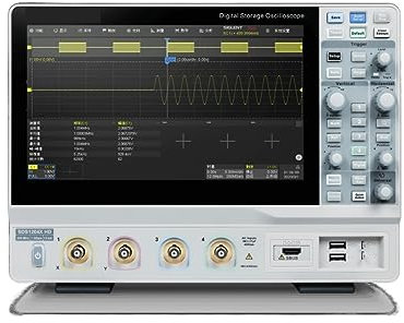KUMIAN Oscilloscope, High-resolution Oscilloscope 200MHz 2+100Mpts/ch 12-bit,Signal Generator