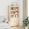 Willood Highboard 80x35x154 cm Massivholz Kiefer