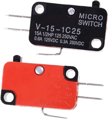 FBXRXZFPJ 5 PCS Schalter Mikroschalter 250 V 16A Mikrowelle Tür Arcade Cherry Button SPDT 1 NO 1 NC Mikroschalter
