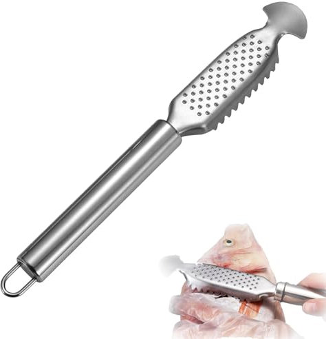 Fischentschupper,Fischschuppen Entferner,Entschupper Für Fisch, Fischentschupper Edelstahl,3-In-1 Multifunktionaler Fischschuppenschaber,Für Sezieren Und Reinigen Der Inneren Organe Von Fischen