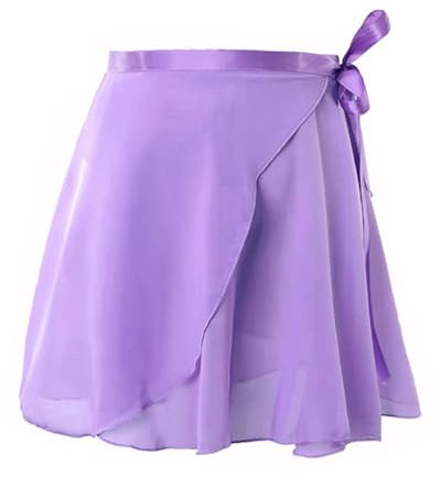 KEMUZ Gonnellino Danza Classica Bambina Tulle Viola Tutu per Ragazze, Gonna da Ballo in Chiffon Lacci in Vita Regolabili, Gonna Tutu Viola per Bambini in Chiffon Fluente Ragazze Adolescenti