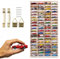 ArtTwist Modellauto Vitrine | Hot Wheels Aufbewahrung zu 80 Fächen | Sammlervitrine Hängend 40cm x 78cm x 4cm | Setzkasten Holz für Wanddeko und Organisation (Regal ohne Motiv)