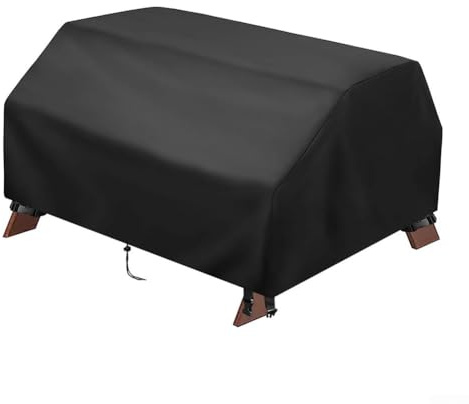 HpLive wasserdichte Kinder-Picknicktisch-Abdeckung für 3-in-1 Sand- und Wasser-Spieltisch, 210D Windfest Belüftet Abdeckung, 102x102x53,2cm, Schwarz