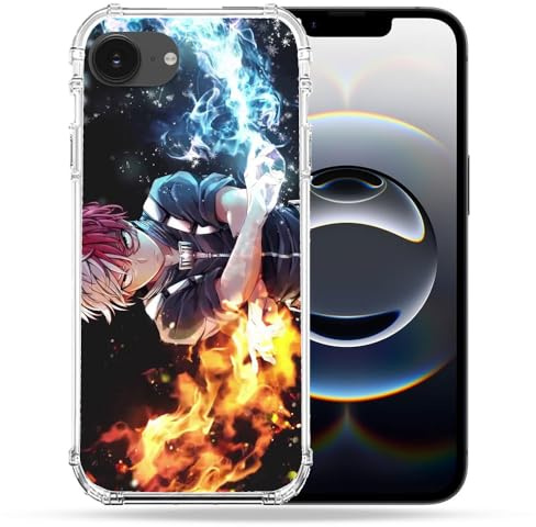 Cokitec Verstärkte Schutzhülle für iPhone 16e, Manga My Hero Academia Shoto