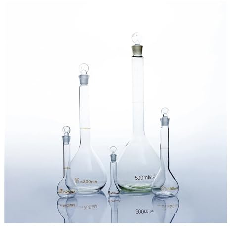 5/10/20/25/50/200/500/1000ml Lab Clear Volumetric Flask With Head Stopper(250ml)