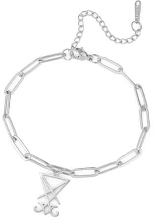 Leviathan Cross Sigil of Lucifer Ohrringe für Frauen Männer Dämonensiegel Satans Okkultismus Luzifer Satanismus Baphomet Talisman Gothic Religiöser Kirchenschmuck Wicca Geschenk