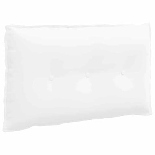 vidaXL Rückenkissen Weiß 80 x 19 x 50 cm Stoff