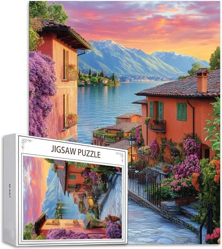 Küsten Puzzle 6000 Teile Landschaft Puzzle Erwachsene, Holzpuzzle Klassische Puzzles, Jigsaw Puzzles für Erwachsene, Premium Quality Klassische Jigsaw, Geschicklichkeitsspiel für Ganze Familie H-1116