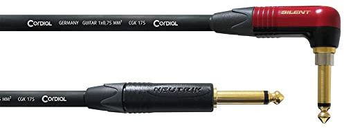 CORDIAL Cable Guitarra jack recto/angular silent 3 m Cable INSTRUMENT Peak Silent