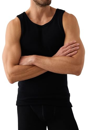 Dilling Herren Tanktop Merinowolle – Merino Unterhemd Baselayer, kratzfrei | Ärmelloses Merino Unterhemd aus Merinowolle, kratzfrei & temperaturregulierend, für Sport, Training und Alltag