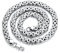 JewelryWe Königskette Halskette Herren Kette: Silber Edelstahl herrschsüchtige raue schwere Kette Biker Halskette Ohne Anhänger Breite 9mm Länge 57cm Punk Rock Hip Hop Schmuck Geschenk für Männer