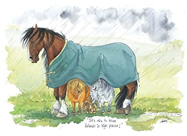 Alisons Animals Nice To Have Friends Glass Board Small