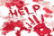 amscan 20 Servietten * Help * für Halloween, Party und Geburtstag // Napkin Party Blut Horror Gruseln, Mittel