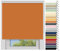 EFIXS Thermorollo Medium - 25 mm Welle - Breiten: 60-240 cm - Höhen bis 240 cm - Hier: 160 cm x 190 cm (Stoffbreite x Höhe) - orange (060) - Hitzeschutzrollo - Verdunklungsrollo
