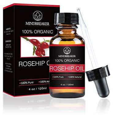 100% puro olio di semi di rosa canina per viso, unghie, capelli e pelle - 100% puro e naturale certificato biologico - idratante naturale - 60ml