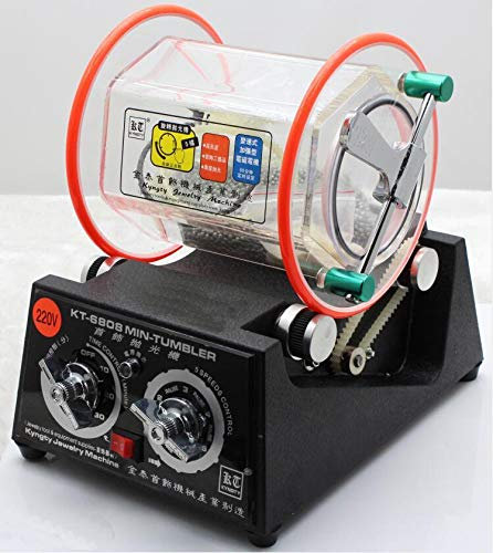 Toplionace Mini Tumbler Rotary Tumbler Schmuck Polierer Finisher w/Free Polishing Bead 220V