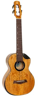 Flight Ukeleles Fireball EQ-A Tenor Ukulele, ALMFFIRTEQA