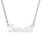 U7 Sarah Name Necklace Womens Tiny Pendant Silver Chain Necklaces For Girls