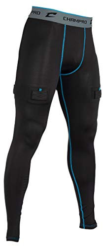 Champro Herren Blade Compression Tights Hockey-Kompressionsstrumpfhose, Schwarz, L