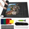 Zaloife Puzzlematte für Puzzle mit bis zu 2000 Teile, Puzzle Mat Roll, Puzzle Aufbewahrung Puzzlematte Zum Rollen, Puzzle Unterlagen Puzzlepad Puzzlerolle, Puzzleteppich Schwarz