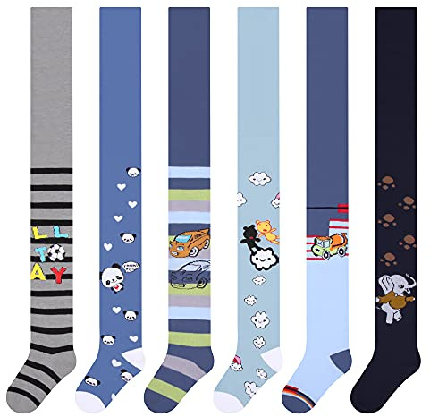 Libella Set di 6 paia, i collant per bambini, baby set di collant Uni, alta percentuale di cotone VA 27241