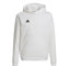 adidas Entrada 22 Sweat Hoodie, Felpa con Cappuccio Unisex-Bambini, White/Black, 7-8 Years