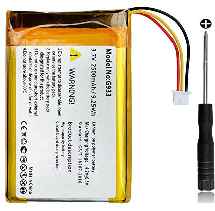 WRUMI 2500mah 533-000132 für Logitech Akku G933, G933S, G533, G533S, G935 Headset-Akku