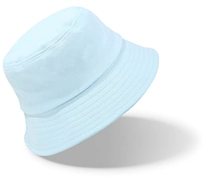 Enodtter Einfarbiger Fischerhut, Unisex, hellblau, Einheitsgröße