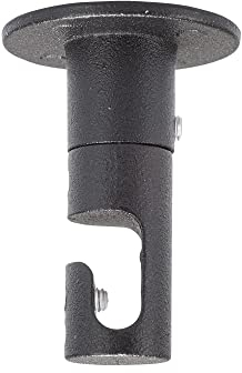 Mextronic Lampen-Distanzaufhängung/Lampen-Affenschaukel: Deckenverteilernippel schwarz