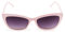 Contacta, Diva Sonnenbrille für Damen mit polarisierten Gläsern, eleganter und femininer Rahmen, klare Sicht, Farbe Rosa mit grauer Linse, Verpackung mit Brillenbeutel, 18 g