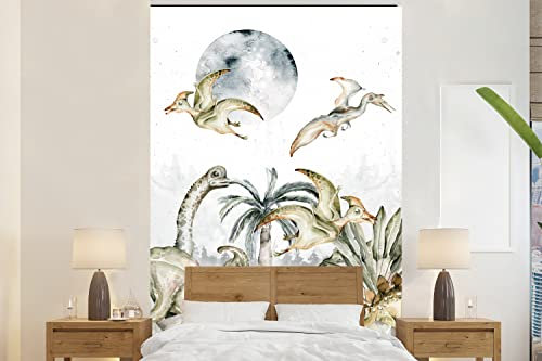 Tapete Fototapete Tapeten Wanddeko 225x350 cm Dinosaurier - Dschungel Dekoration - Kinder