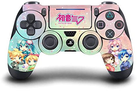 Head Case Designs Offizielle Hatsune Miku Characters Grafiken Vinyl Haut Gaming Aufkleber Abziehbild Abdeckung kompatibel mit Sony PlayStation 4 PS4 DualShock 4 Controller