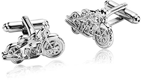 Manschettenknöpfe Damen Silber, Cufflinks Hochzeit Edelstahl Motorrad Anzug Accessoires Schmuck Geschenk