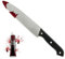 jokeshop Bloody Kitchen 31cm Knife & Fake Blood Halloween Horror Fancy Dress Blood Blade