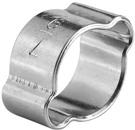Qiilu Collier Tuyau gaz 8mm 12mm Collier de Serrage Tuyau air comprimé 8mm 10 Pièces en Fer zingué galvanisé Deux Oreilles Collier de Serrage 523mm pour Fule Essence Tuyau Tube 2 Oreille Collier de S