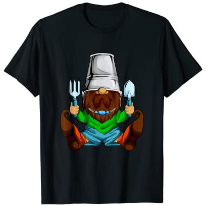 Nain de jardin travaillant dans le jardin T-Shirt