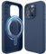 elago Magnetic Silicone Case Compatible with iPhone 15 Pro Case, Compatible with MagSafe All Accessories,Built-in Magnets,Premium Silicone,Full Body Protective Cover [5 Layer Structure] (Jean Indigo)