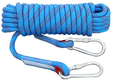 Climbing Rope,10Mm Rock Climbing Rope 10M/20M/30M Outdoor Static Rapelling Rope For Fire Rescue Safety Escape Tree Climbing