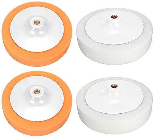 Fegtrty 4X 7 Inch 180mm Car Polishing Buffing Head Mop Pad Soft Sponge with M14 Thread